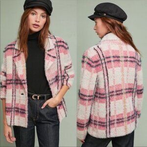Anthropologie Maeve Aurelia Fuzzy Sweater Jacket Size S